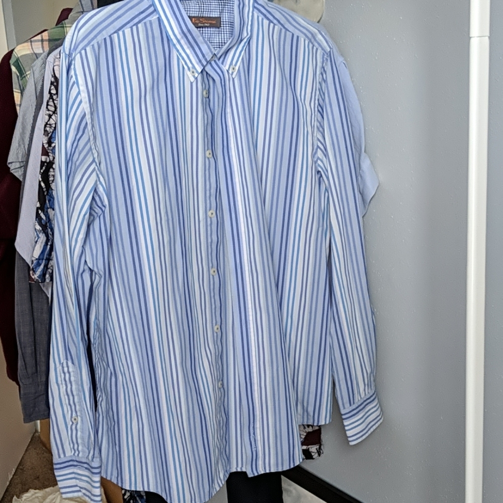Ben Sherman shirt xl blue stripes